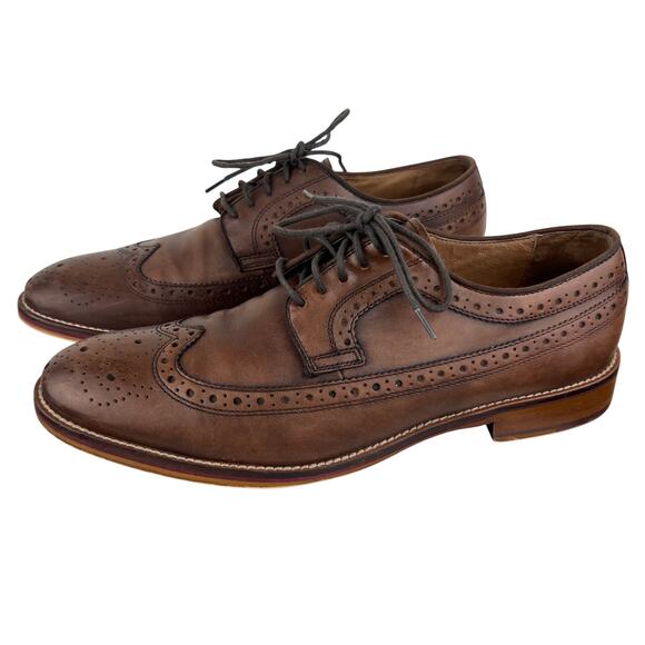Johnston & Murphy Men\'s 20-2233 Conard Mahogany Wing Tip Oxford Dress Shoe 10.5 main image 13